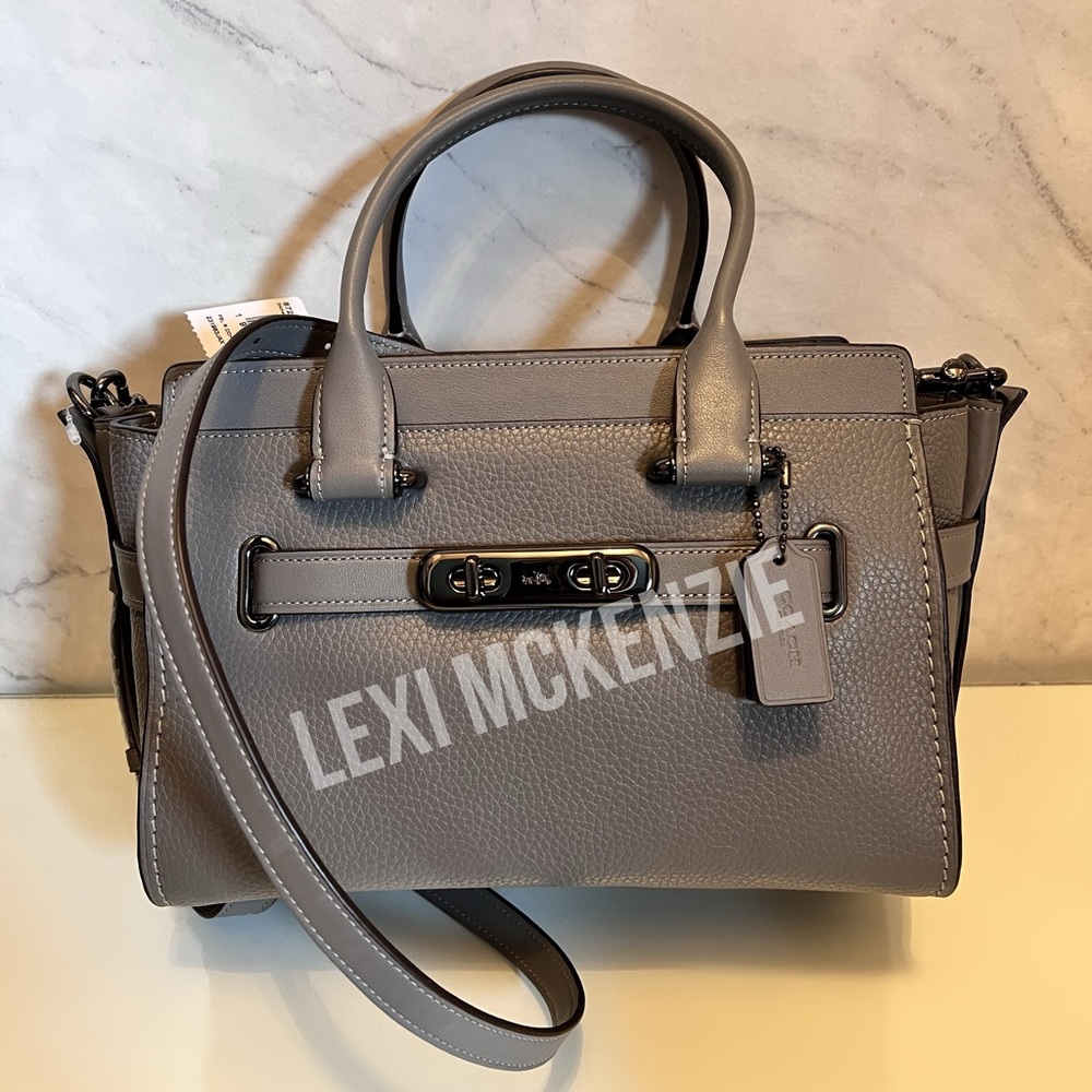 COACH - Swagger 27 Carryall | Dark Gunmetal/Heather Grey Edition